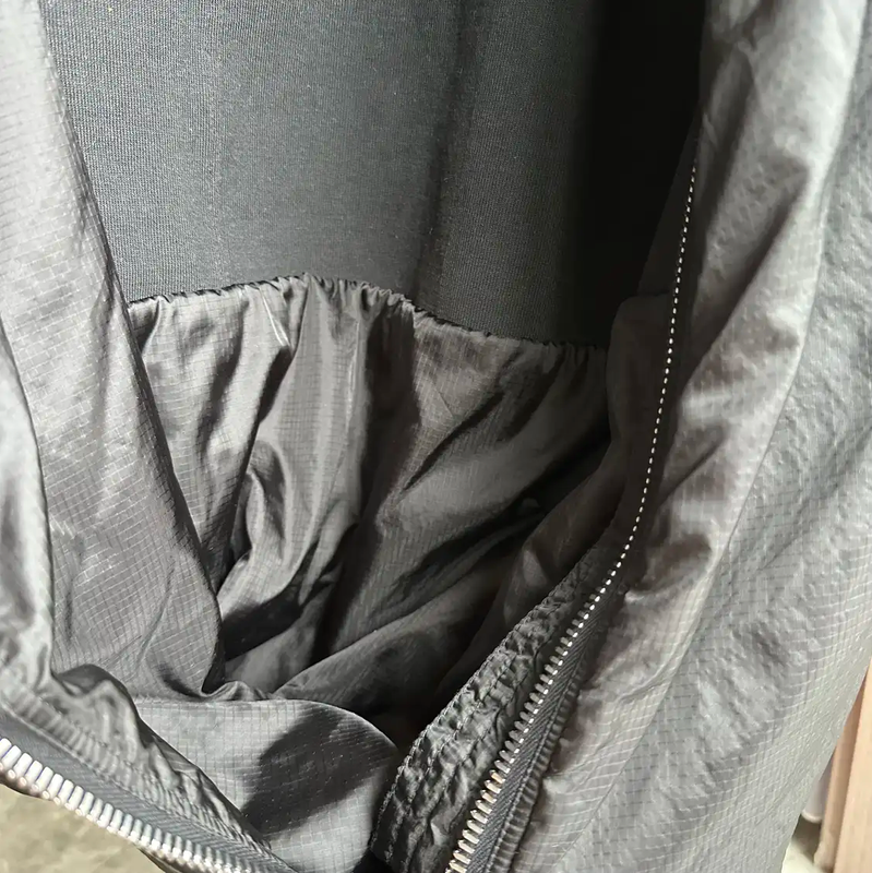 Rick Owens Black Cotton Spring Coat 0089