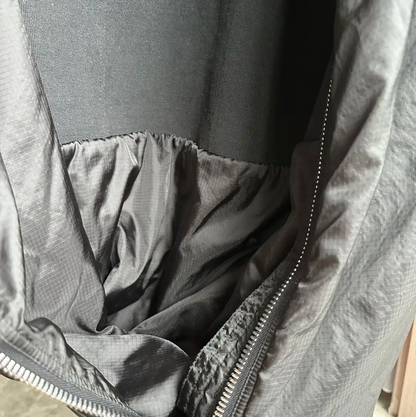 Rick Owens Black Cotton Spring Coat 0089