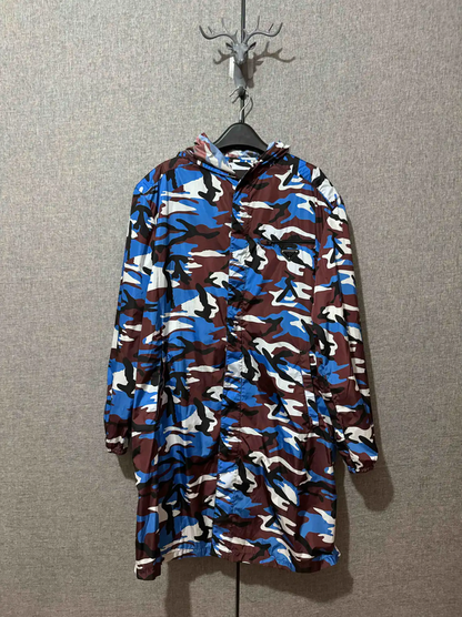 Prada Color Block Logo Men's Raincoat