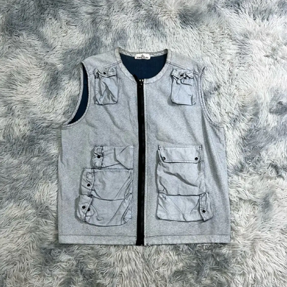 Stone Island Light Blue Men's Casual Vest 0089