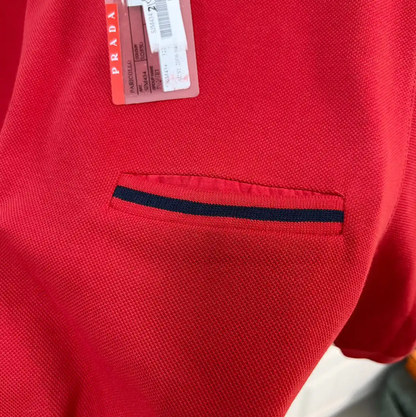 Prada Red Summer Cotton Short Sleeve T-Shirt