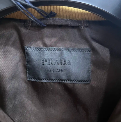 Prada Men's Mustard Cotton Shirt