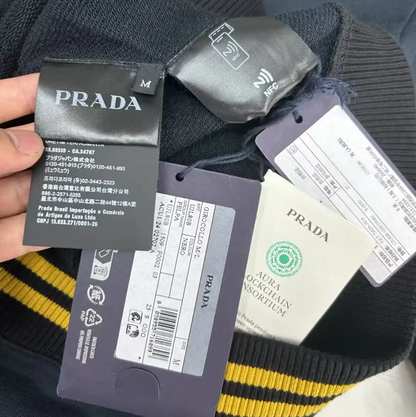 Prada Black Cotton Sweatshirt for Men