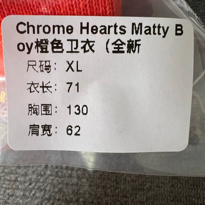 Chrome Hearts Matty Boy Orange Sweatshirt