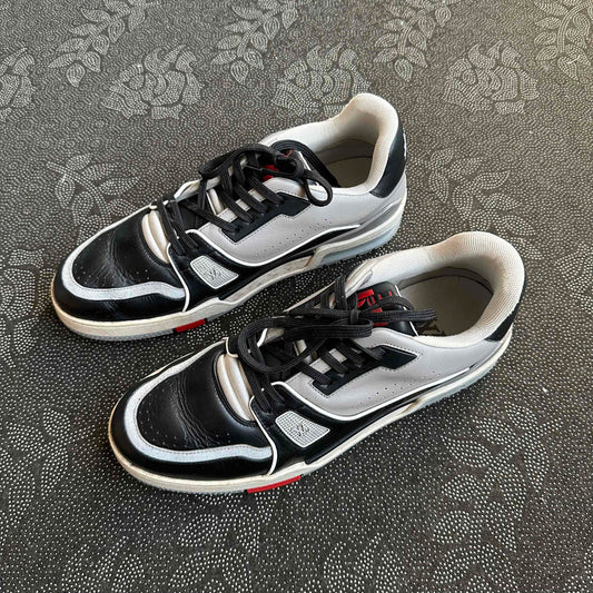 Louis Vuitton Black Grey Low Top Sneakers 0079