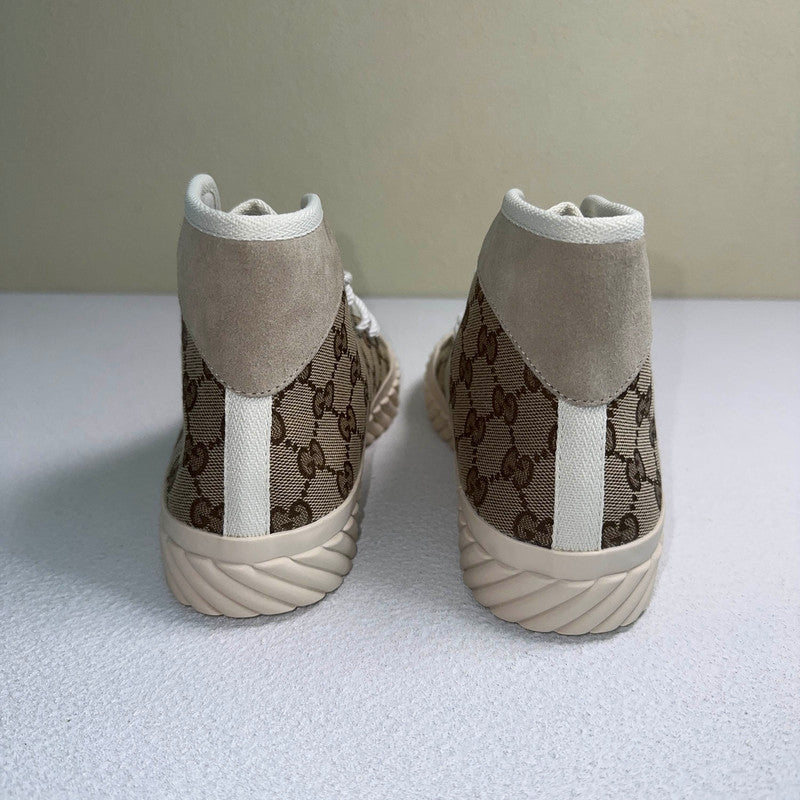 Gucci Vintage High-Top Lace-Up Sneakers for Men 0079