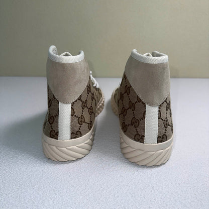 Gucci Vintage High-Top Lace-Up Sneakers for Men 0079