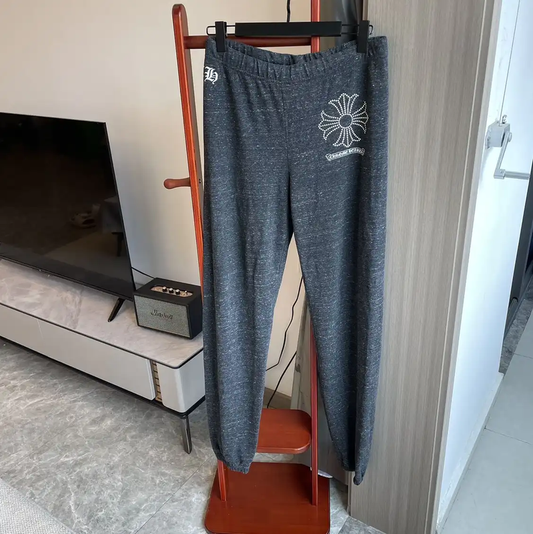 Chrome Hearts Men's Gray Casual Pants 0089