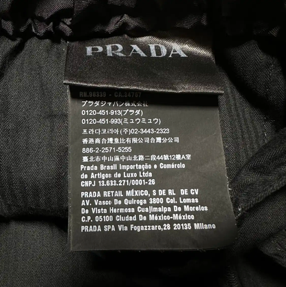 Prada Black Nylon Casual Pants