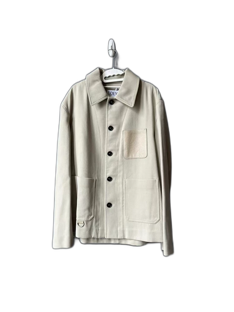 Loewe Khaki Collar Button Jacket