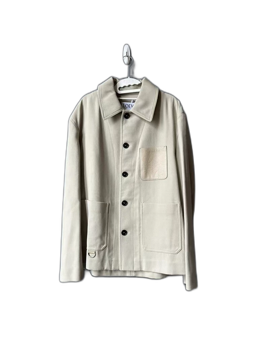 Loewe Khaki Collar Button Jacket