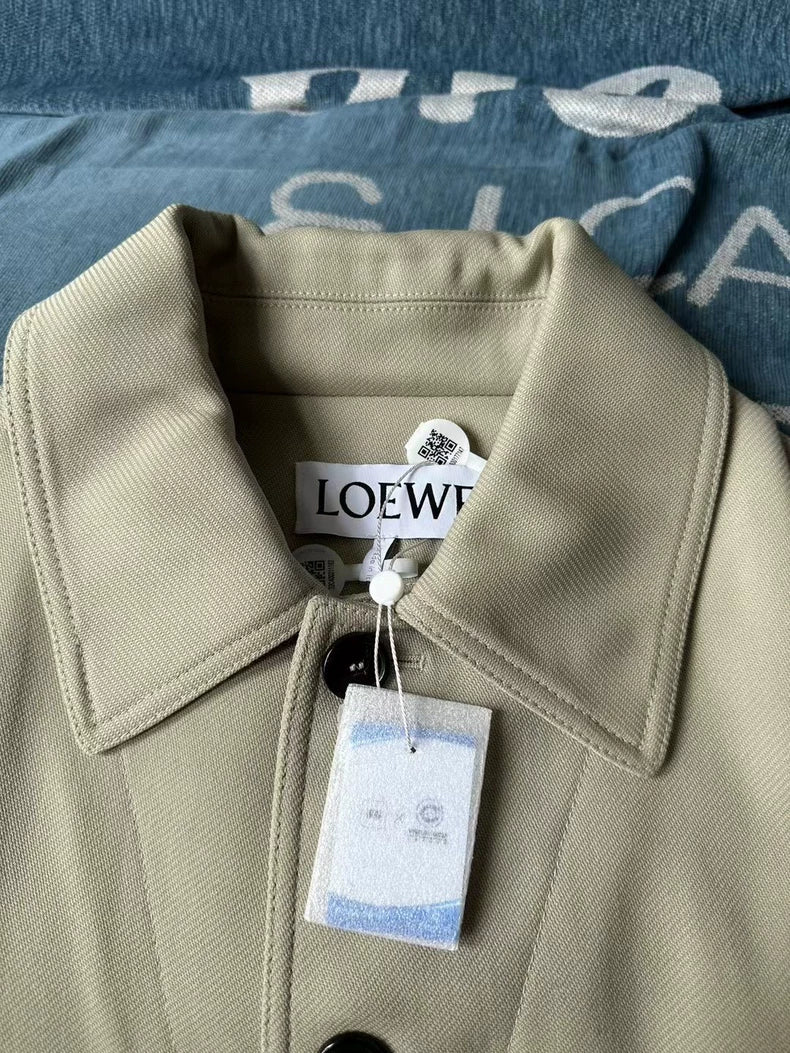 Loewe Khaki Collar Button Jacket
