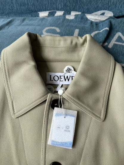 Loewe Khaki Collar Button Jacket