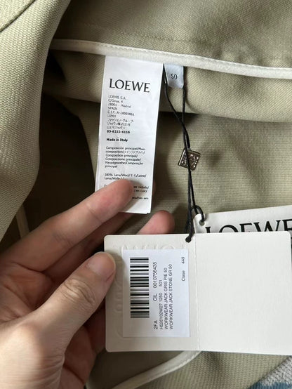 Loewe Khaki Collar Button Jacket