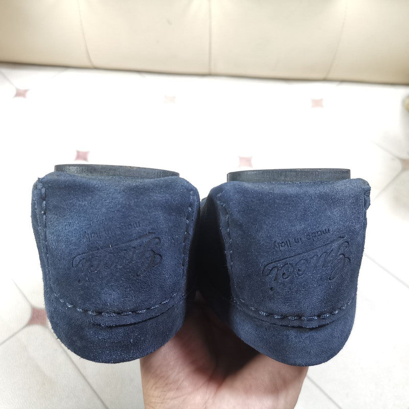 Gucci Blue Suede Loafers for Men 0079