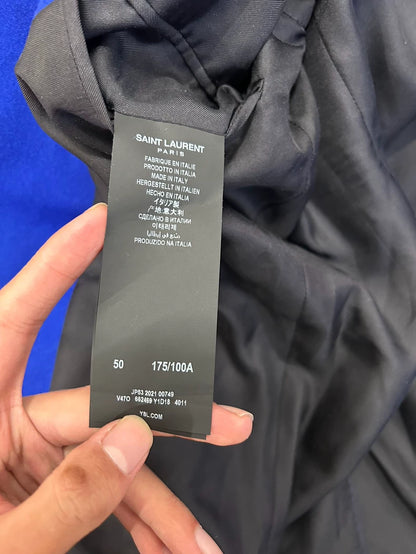 Saint Laurent Double-Breasted Wool Suit Jacket