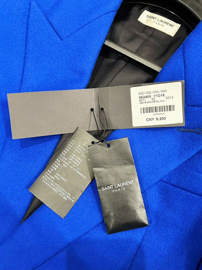 Saint Laurent Double-Breasted Wool Suit Jacket