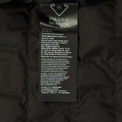 Prada Men's Black Polyester Down Jacket