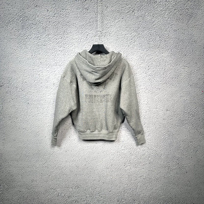 Saint Laurent Gray Hooded Sweatshirt