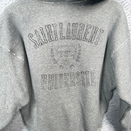 Saint Laurent Gray Hooded Sweatshirt