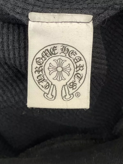 Black Chrome Hearts Hoodie with Floral Design