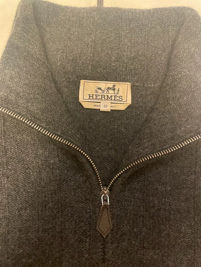 Elegant Hermes High-Neck Cashmere Sweater