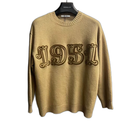 Max Mara Brown Loose Long Sleeve Sweater