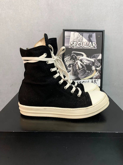 Rick Owens Classic High-Top Canvas Sneakers-yf