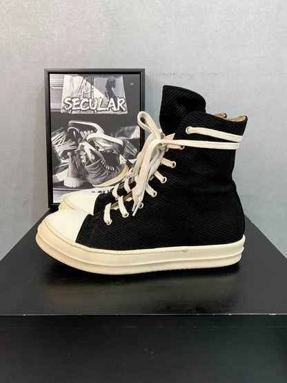 Rick Owens Classic High-Top Canvas Sneakers-yf
