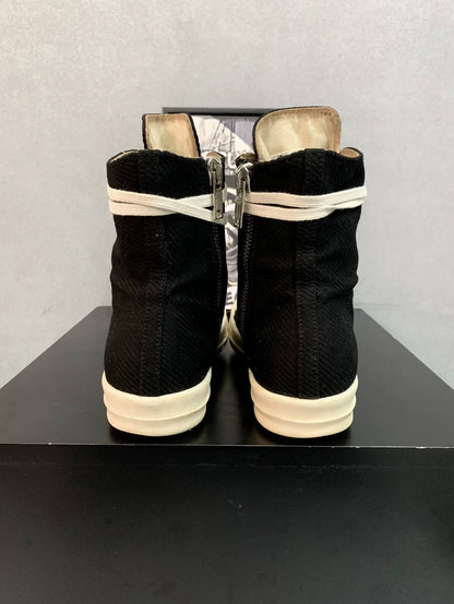 Rick Owens Classic High-Top Canvas Sneakers-yf