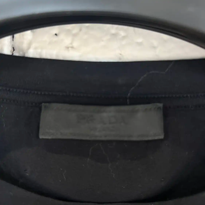 Prada Black Cotton Long Sleeve Sweatshirt for Men