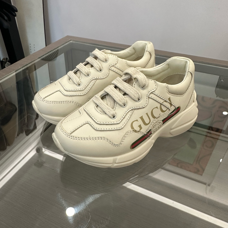 Gucci Rhyton Leather Sneakers for Kids 0079