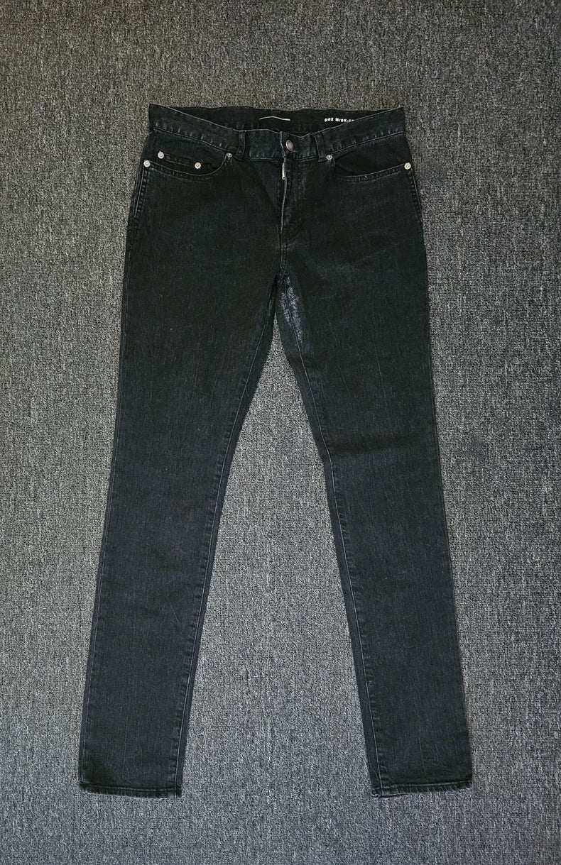 Saint Laurent D02 Black Denim Jeans-yf