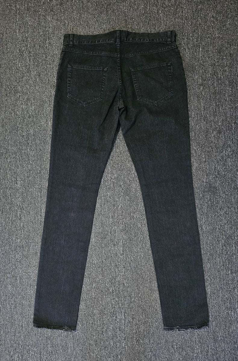 Saint Laurent D02 Black Denim Jeans-yf