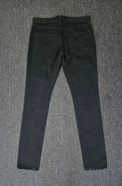 Saint Laurent D02 Black Denim Jeans-yf