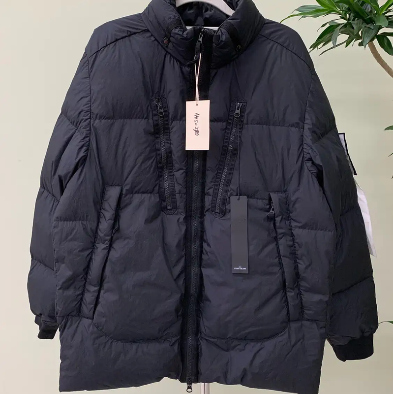 Stone Island Men's Black Down Jacket 0089