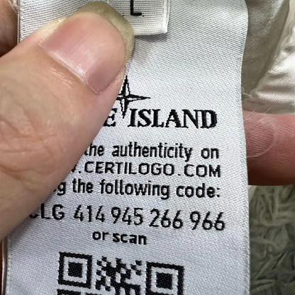 Stone Island White Lightweight Men's Jacket 0089