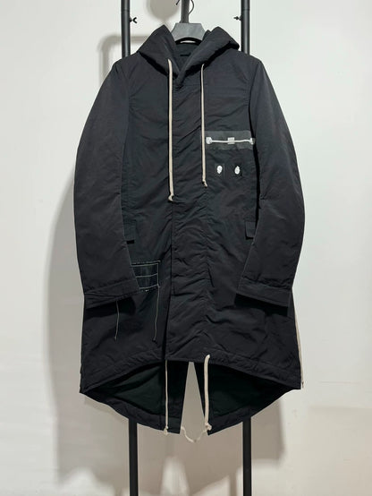 Rick Owens Tail Hem Cotton Jacket