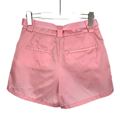 Prada Pink Fanny Pack Casual Shorts