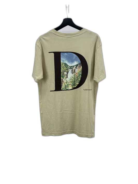 Dior Scenic Pattern Embroidered Logo T-shirt