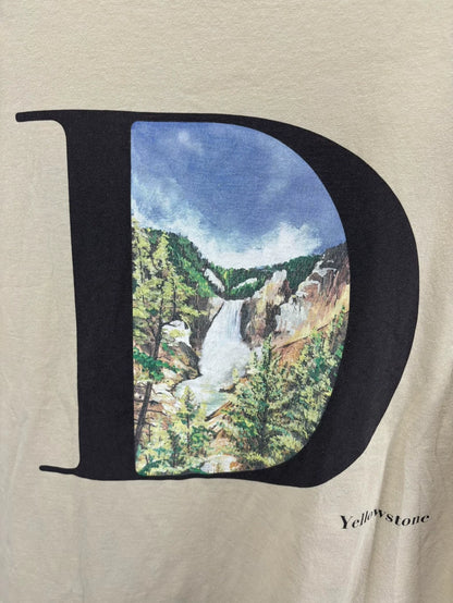 Dior Scenic Pattern Embroidered Logo T-shirt