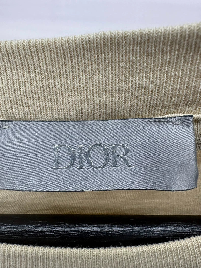 Dior Scenic Pattern Embroidered Logo T-shirt
