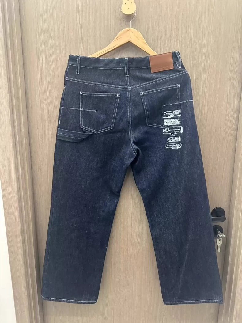 Dior New Style Embroidered Jeans