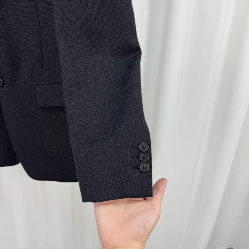 Prada Black Wool Long Sleeve Coat