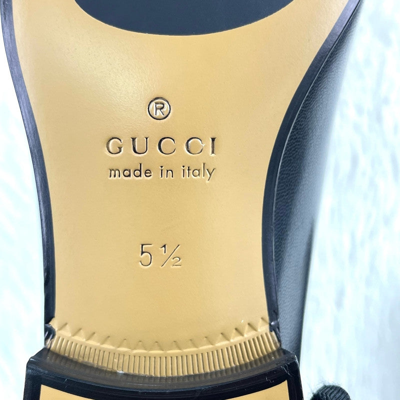 Gucci Leather Horsebit Loafers in Black 0079