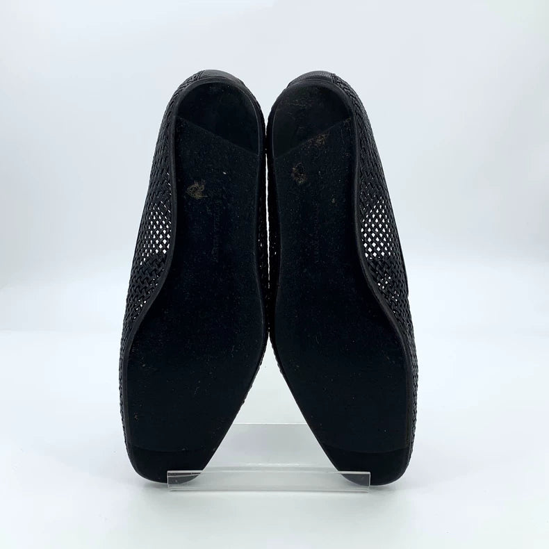 Bottega Veneta Black Woven Slip-On Casual Shoes