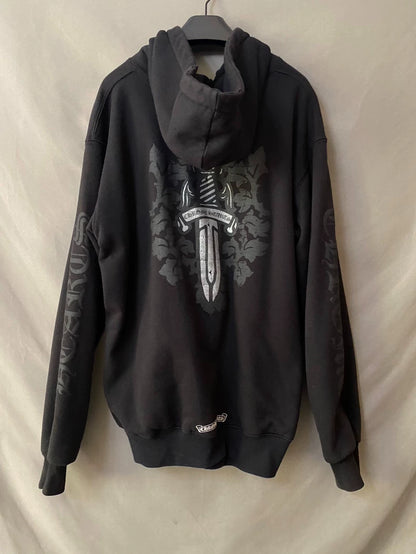 Chrome Hearts Silver Sword Graphic Hoodie-yf