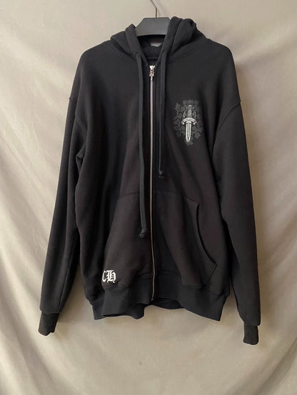 Chrome Hearts Silver Sword Graphic Hoodie-yf
