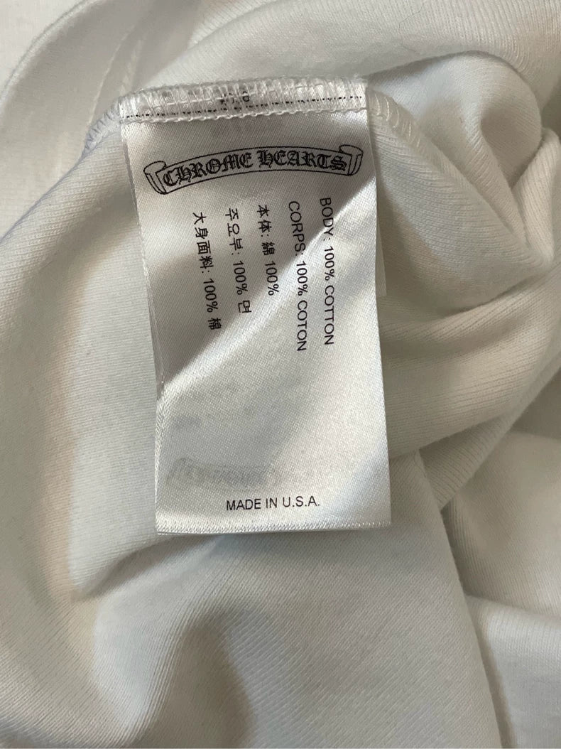 Chrome Hearts Blue and White Long Sleeve T-shirt