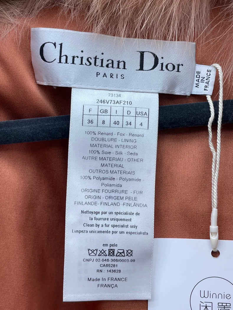 Dior Fox Fur Cape Vest